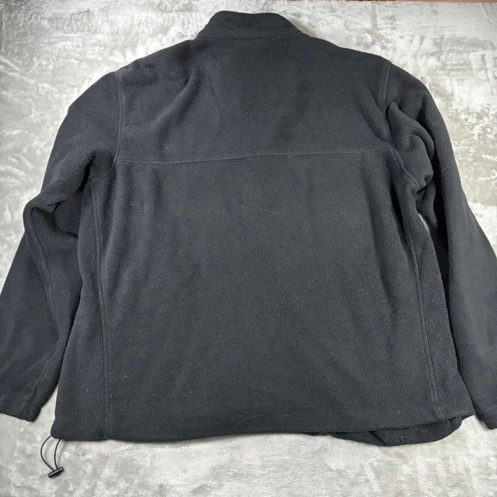 Columbia Mens XXL Black Full Zip Fleece Jacket South Carolina Palmetto Moon Logo